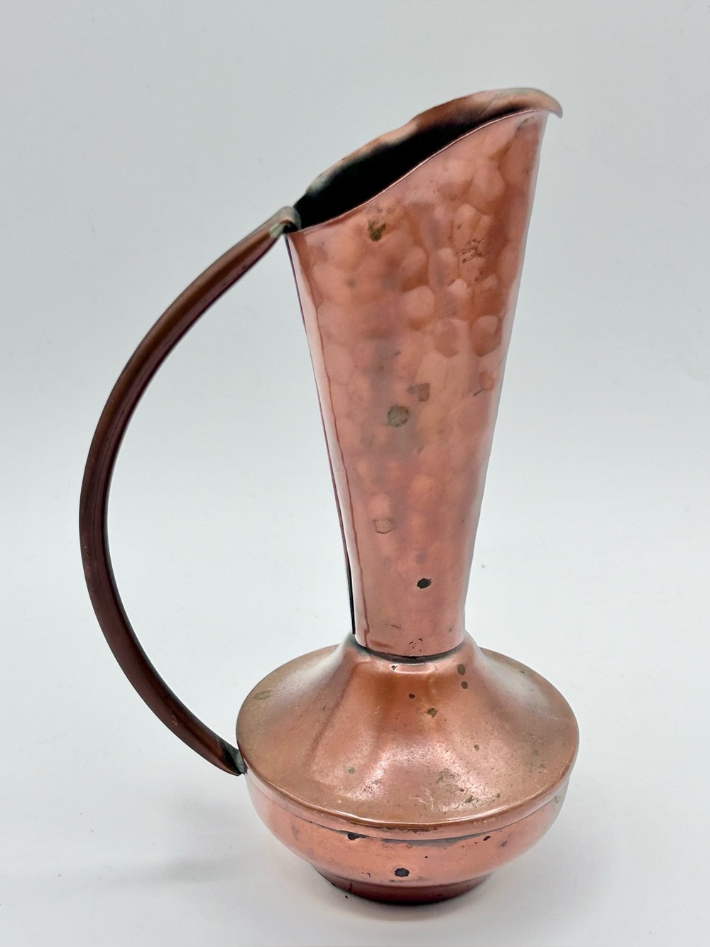 Vintage Gregorian Copper Pitcher Vase USA 6.5”